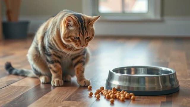 Varför spyr min katt upp mat